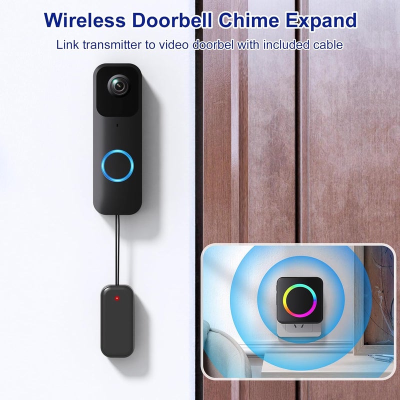 PHYSEN Store Wireless Doorbell Chime - Compatible with Blink Video Doorbell and Blink Video Doorbell (2nd Gen) (1 Video Doorbell Extender 1 Receiver） - Image 5